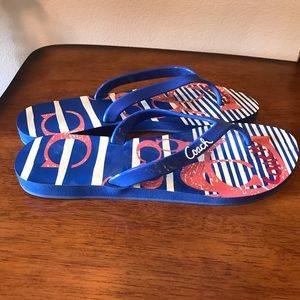 Coach flip flops sandals size 7